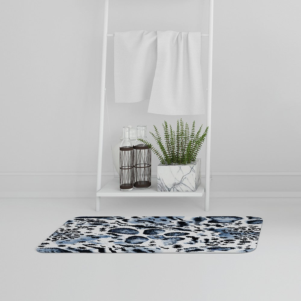 Bathmat - New Product Blue Leopard Print (Bath Mats)  - Andrew Lee Home and Living