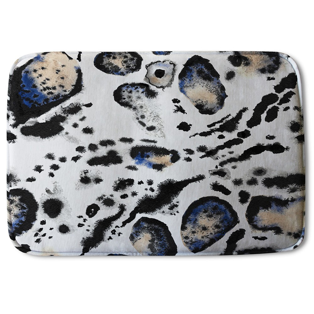 Bathmat - New Product Leopard Print with Blue (Bath Mats)  - Andrew Lee Home and Living
