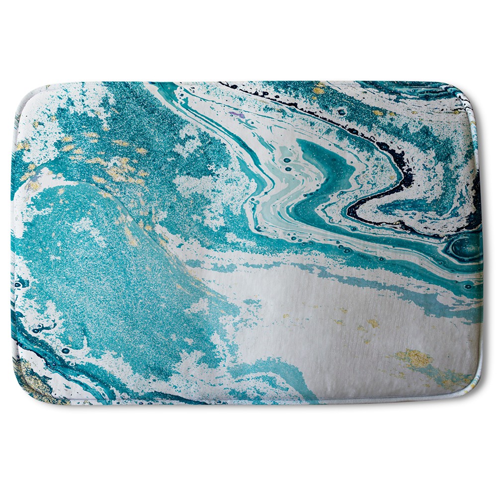 Bathmat - New Product Blue Marble (Bath Mats)  - Andrew Lee Home and Living