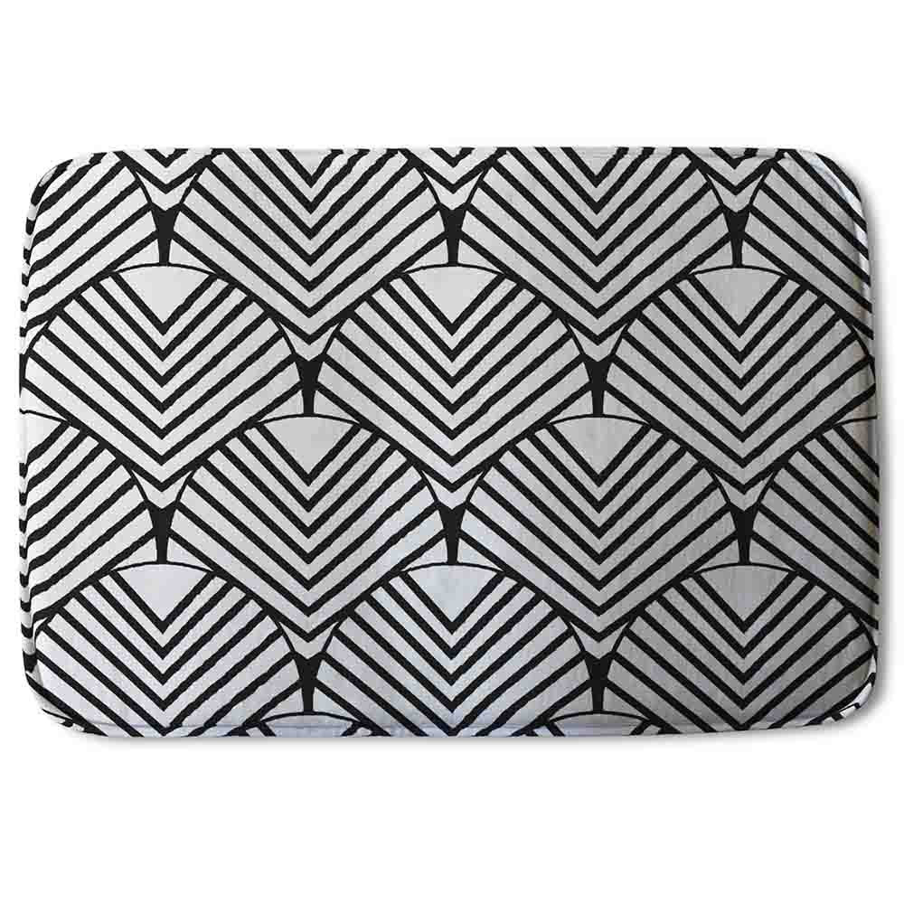 Bathmat - New Product Black Geometric Decoration (Bath Mats)  - Andrew Lee Home and Living