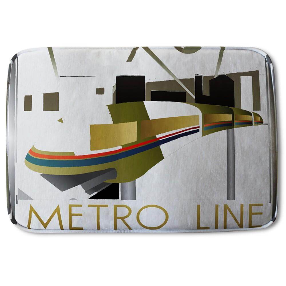 Bathmat - New Product Art Deco Metro Line (Bath Mats)  - Andrew Lee Home and Living