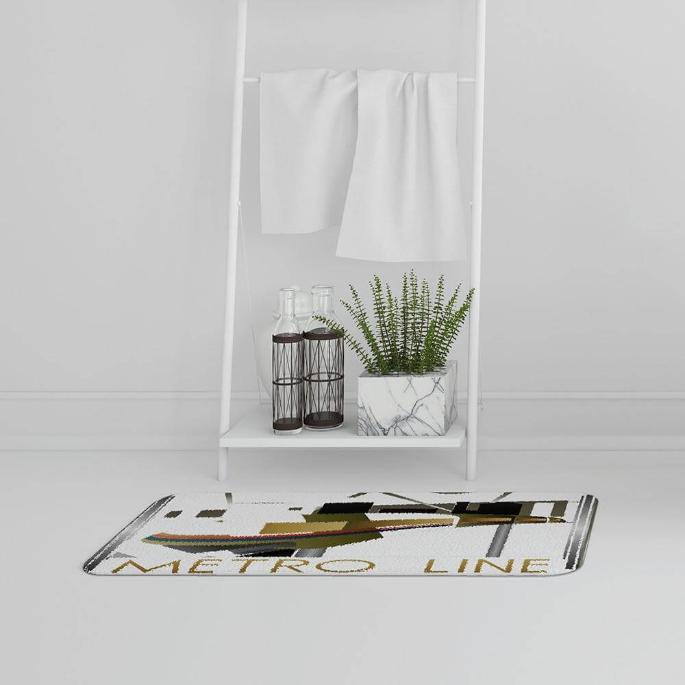Bathmat - New Product Art Deco Metro Line (Bath Mats)  - Andrew Lee Home and Living