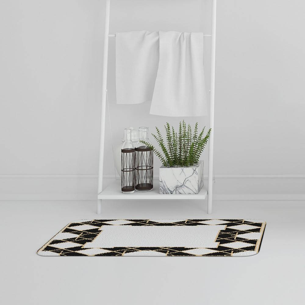 Bathmat - New Product Art Dco Diamond Border (Bath Mats)  - Andrew Lee Home and Living