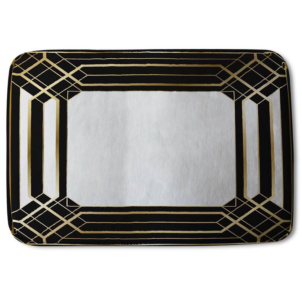 Bathmat - New Product Art Deco Black Frame (Bath Mats)  - Andrew Lee Home and Living