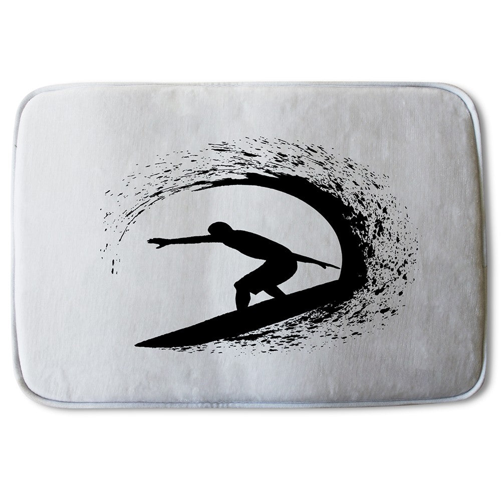 Bathmat - New Product Surfer Silhouette (Bath Mats)  - Andrew Lee Home and Living