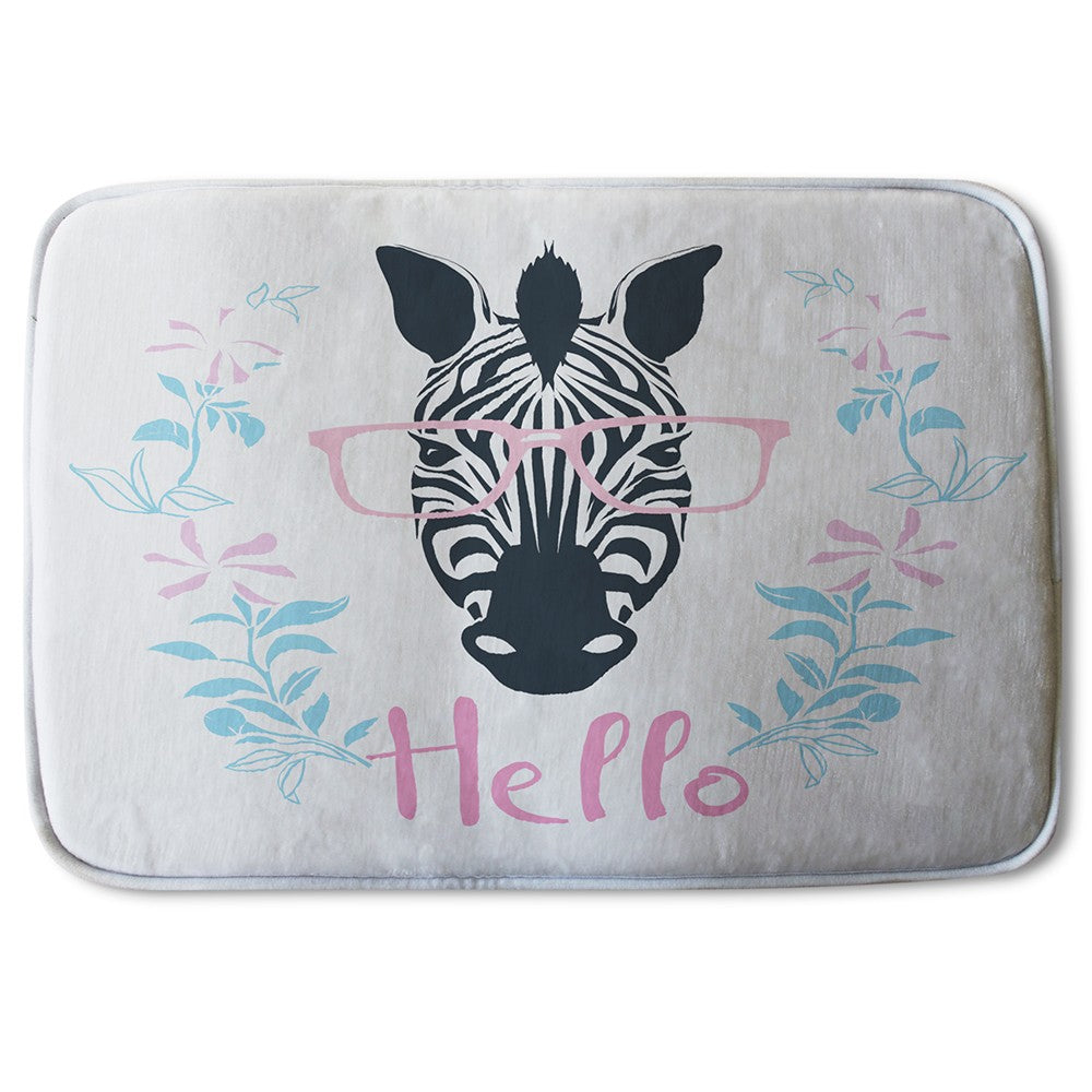 Bathmat - New Product Hello Zebra (Bath Mats)  - Andrew Lee Home and Living