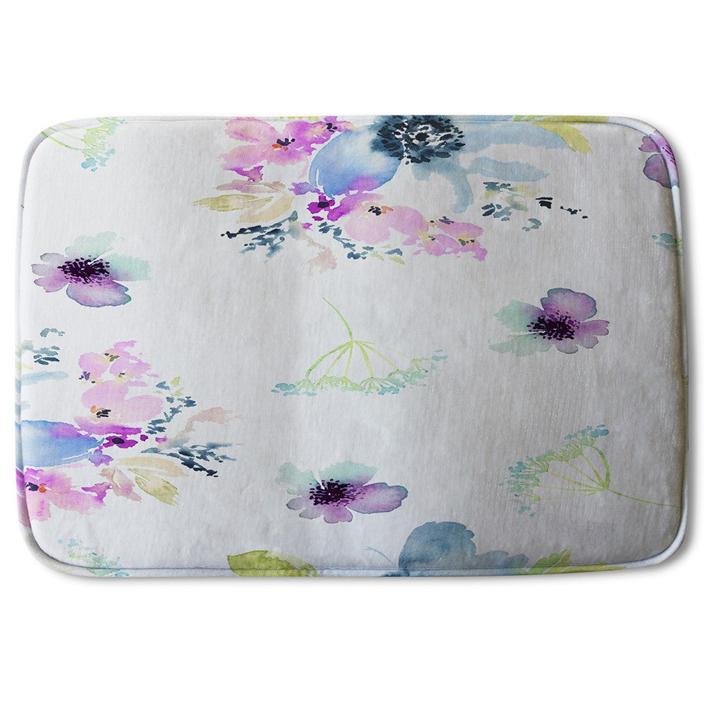 Bathmat - New Product Watercolour Flowers (Bath Mats)  - Andrew Lee Home and Living