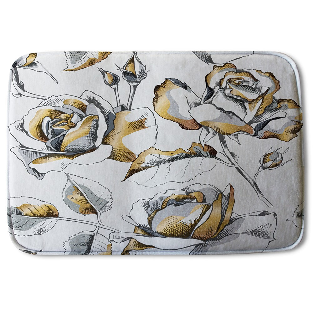 Bathmat - New Product Golden Roses (Bath Mats)  - Andrew Lee Home and Living