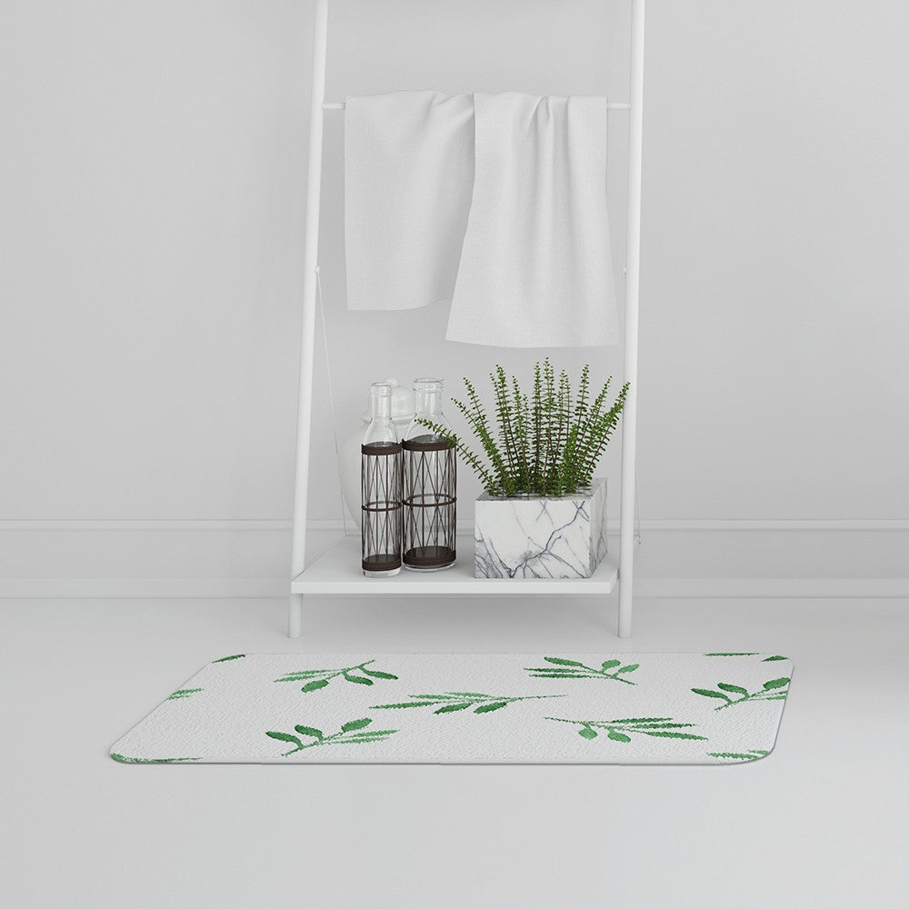 Bathmat - New Product Green Leaf (Bath Mats)  - Andrew Lee Home and Living