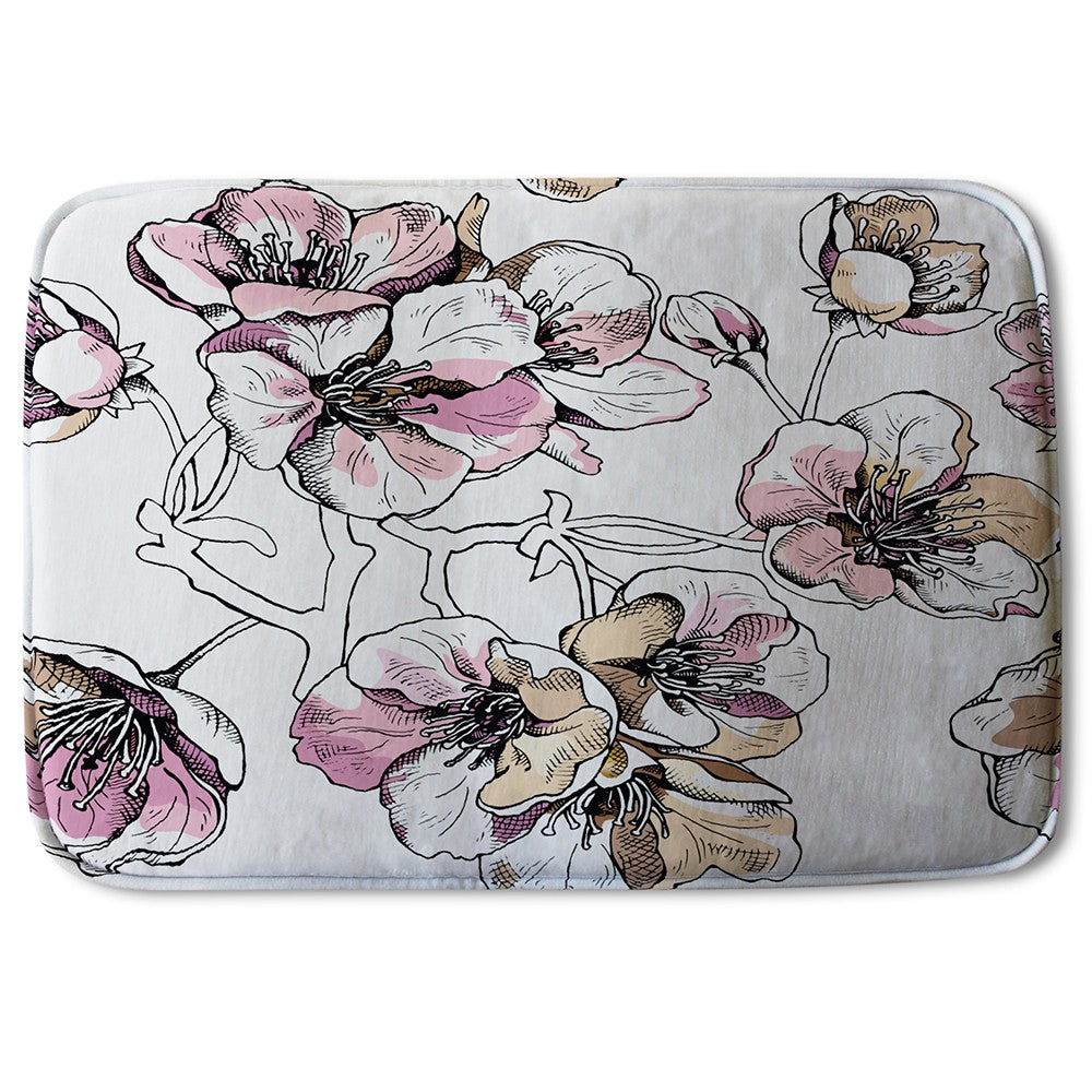 Bathmat - New Product Flower Illustration (Bath Mats)  - Andrew Lee Home and Living
