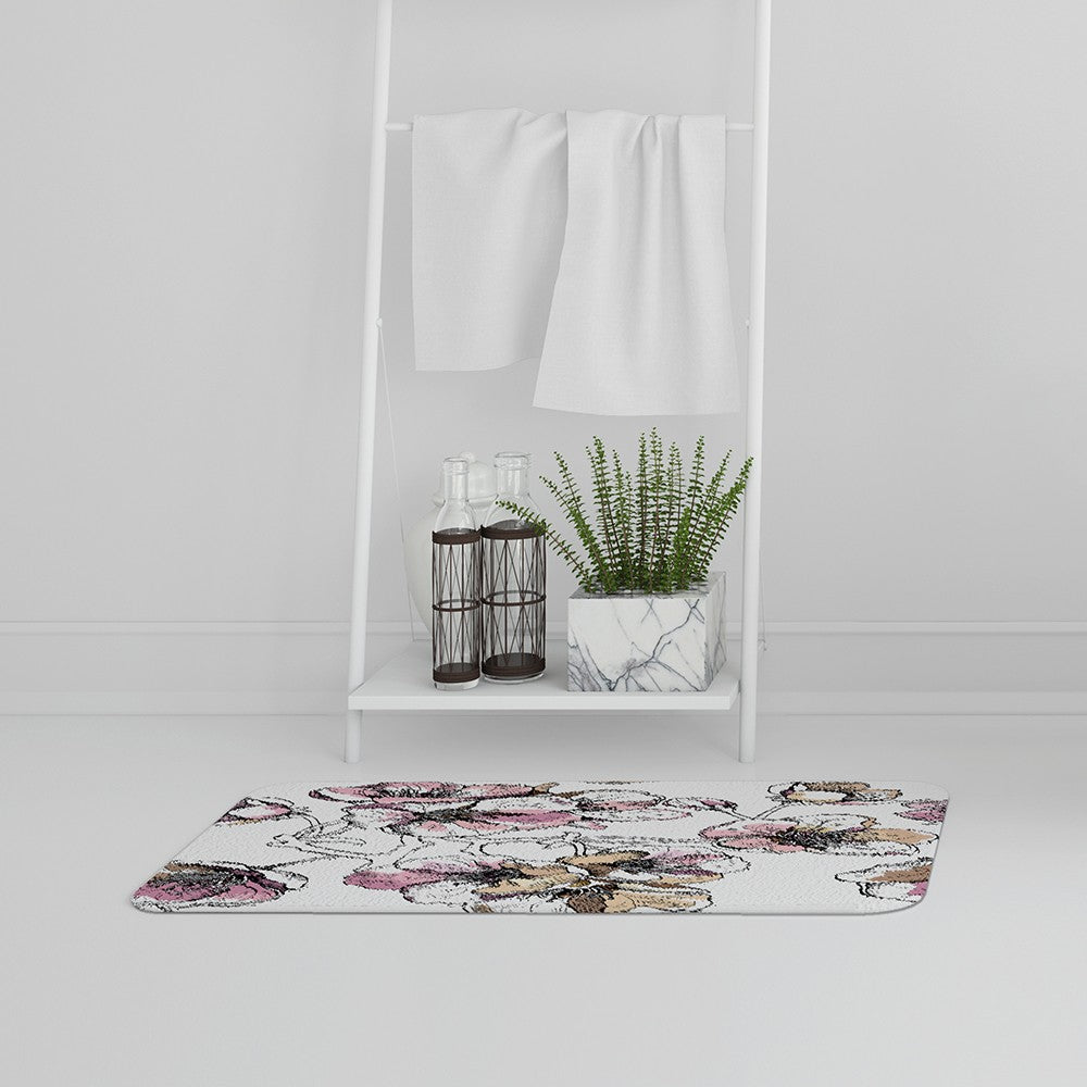 Bathmat - New Product Flower Illustration (Bath Mats)  - Andrew Lee Home and Living