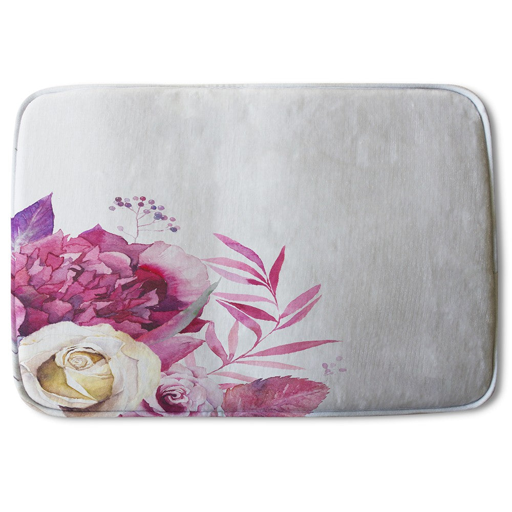 Bathmat - New Product Pink Floral (Bath Mats)  - Andrew Lee Home and Living