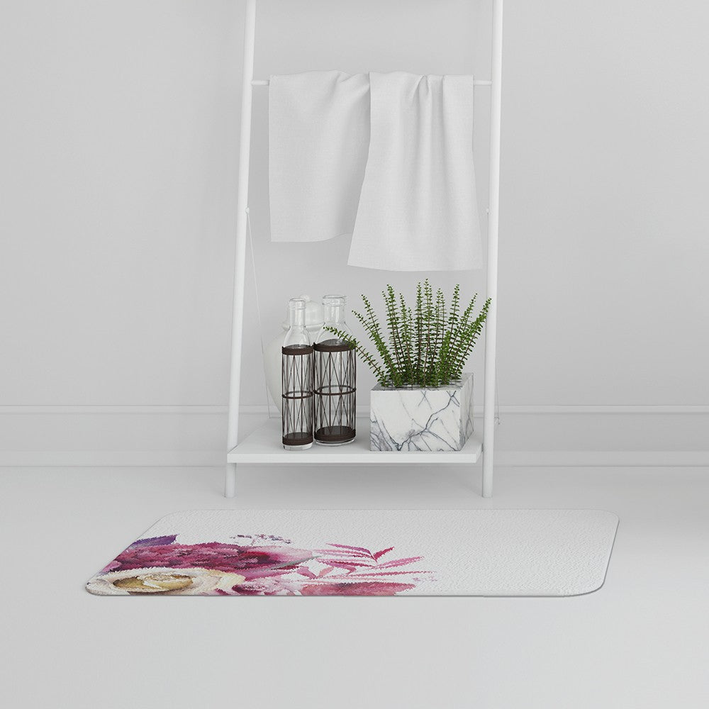 Bathmat - New Product Pink Floral (Bath Mats)  - Andrew Lee Home and Living
