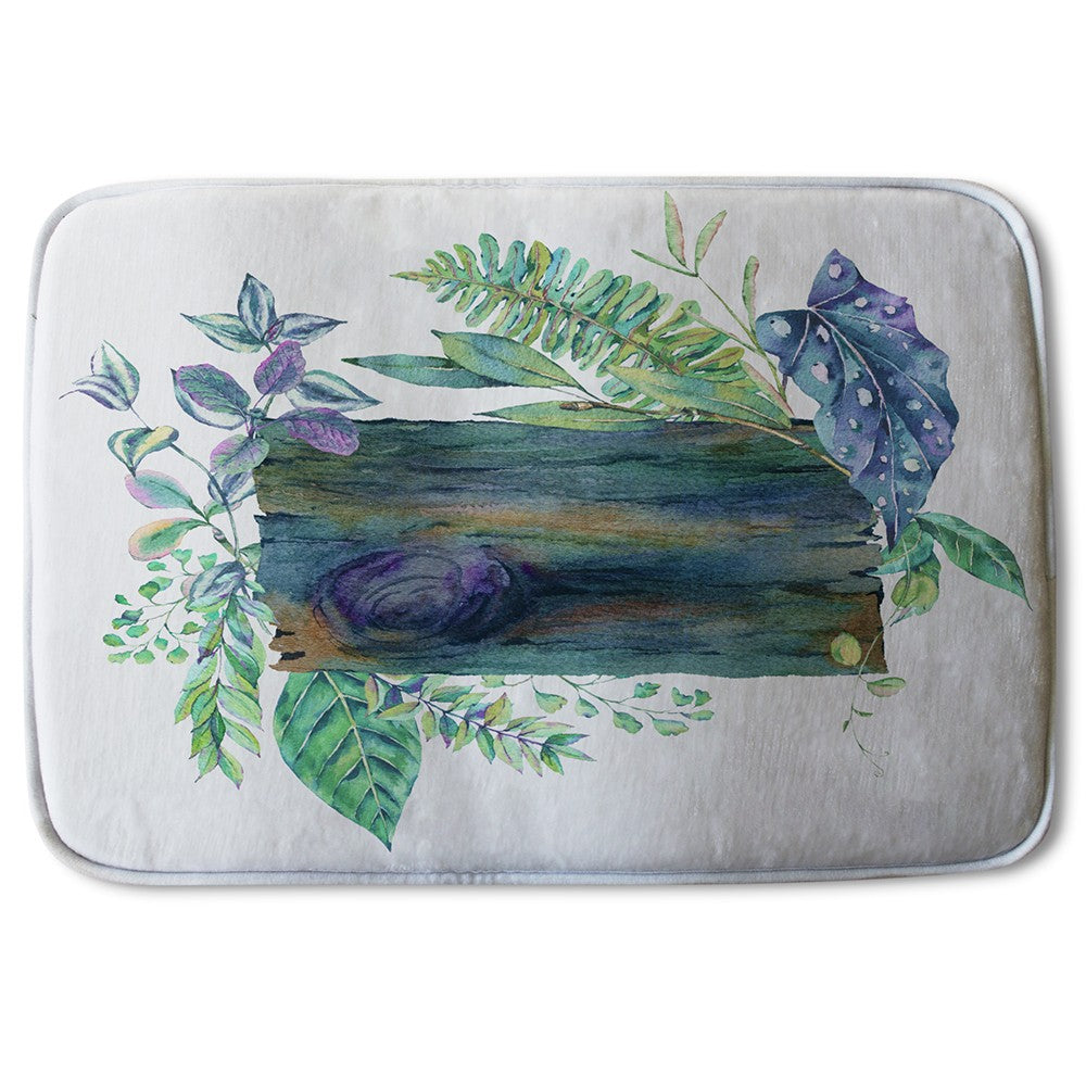 Bathmat - New Product Green Leaves Board (Bath Mats)  - Andrew Lee Home and Living