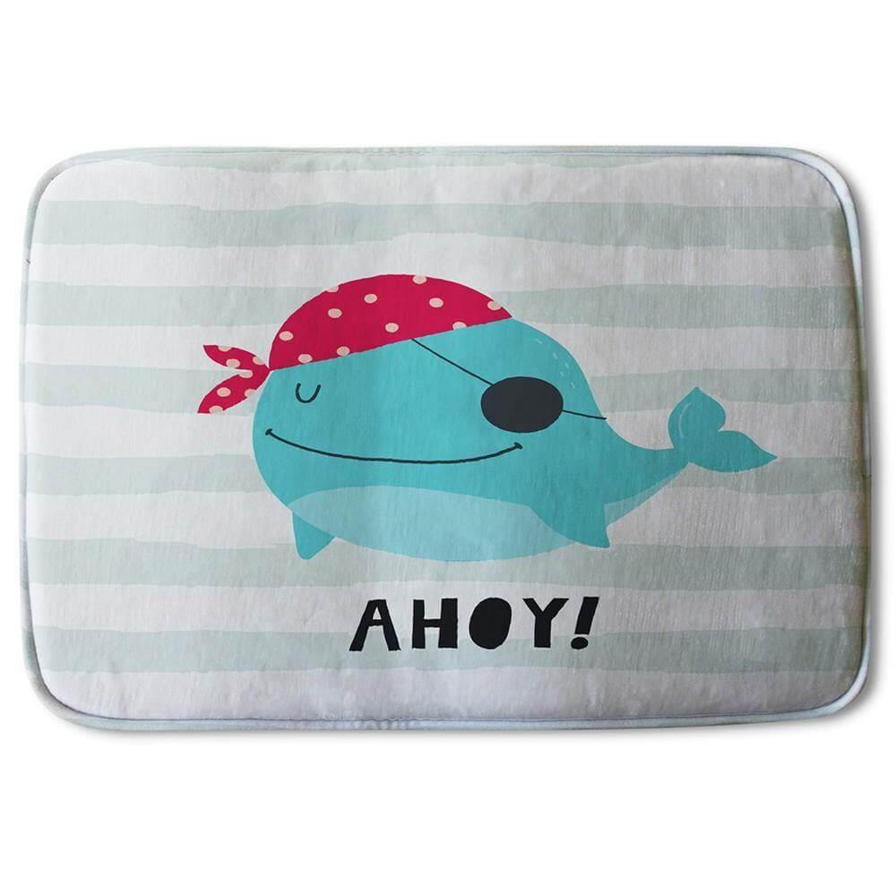 Bathmat - Ahoy! Whale (Bath Mats) - Andrew Lee Home and Living