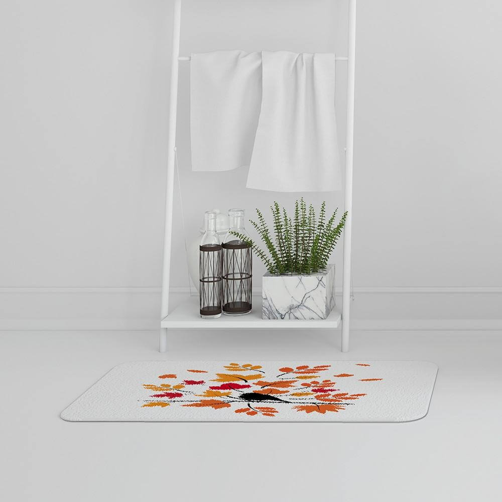 Bathmat - New Product Autumn Bird on Branch (Bath Mats)  - Andrew Lee Home and Living