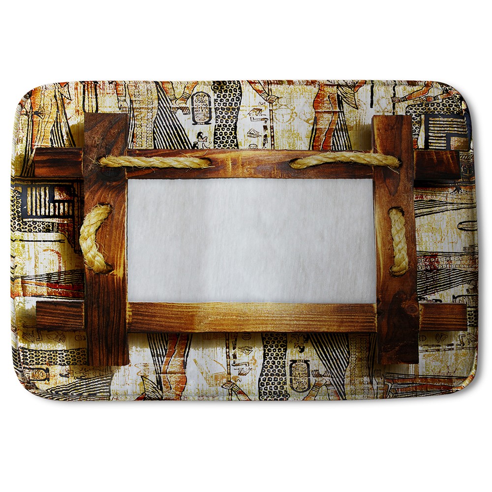 Bathmat - New Product Rustic Egyptian Wooden Frame (Bath Mats)  - Andrew Lee Home and Living