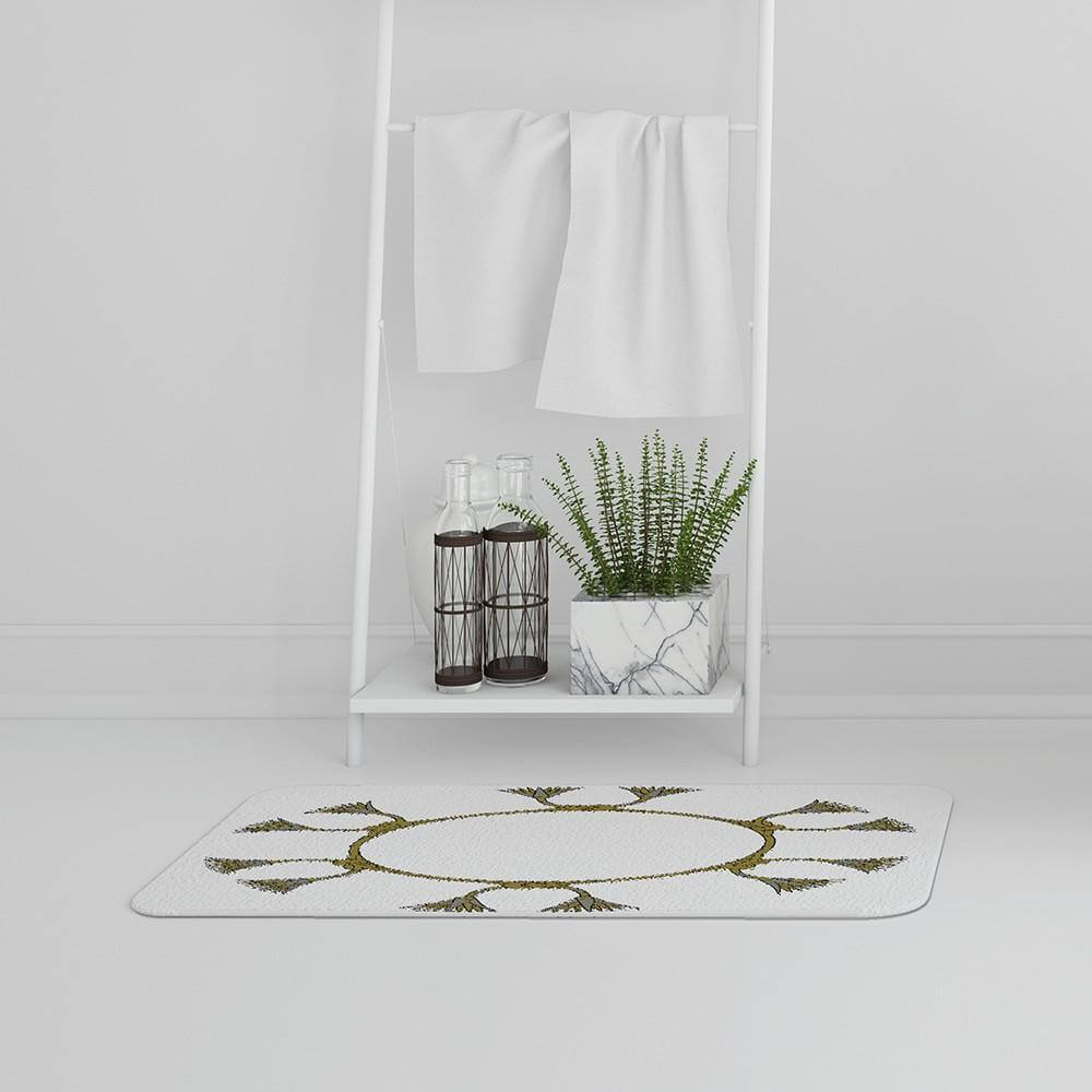 Bathmat - New Product Ancient Egyptian Lotus Motifs (Bath Mats)  - Andrew Lee Home and Living