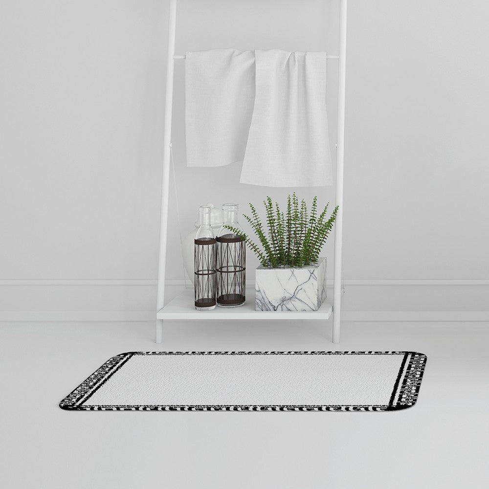Bathmat - New Product Greek Key Border Frame (Bath Mats)  - Andrew Lee Home and Living