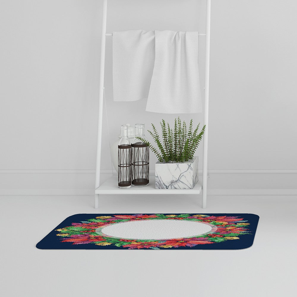 Bathmat - New Product Holly & Bright Leaves (Bath Mats)  - Andrew Lee Home and Living