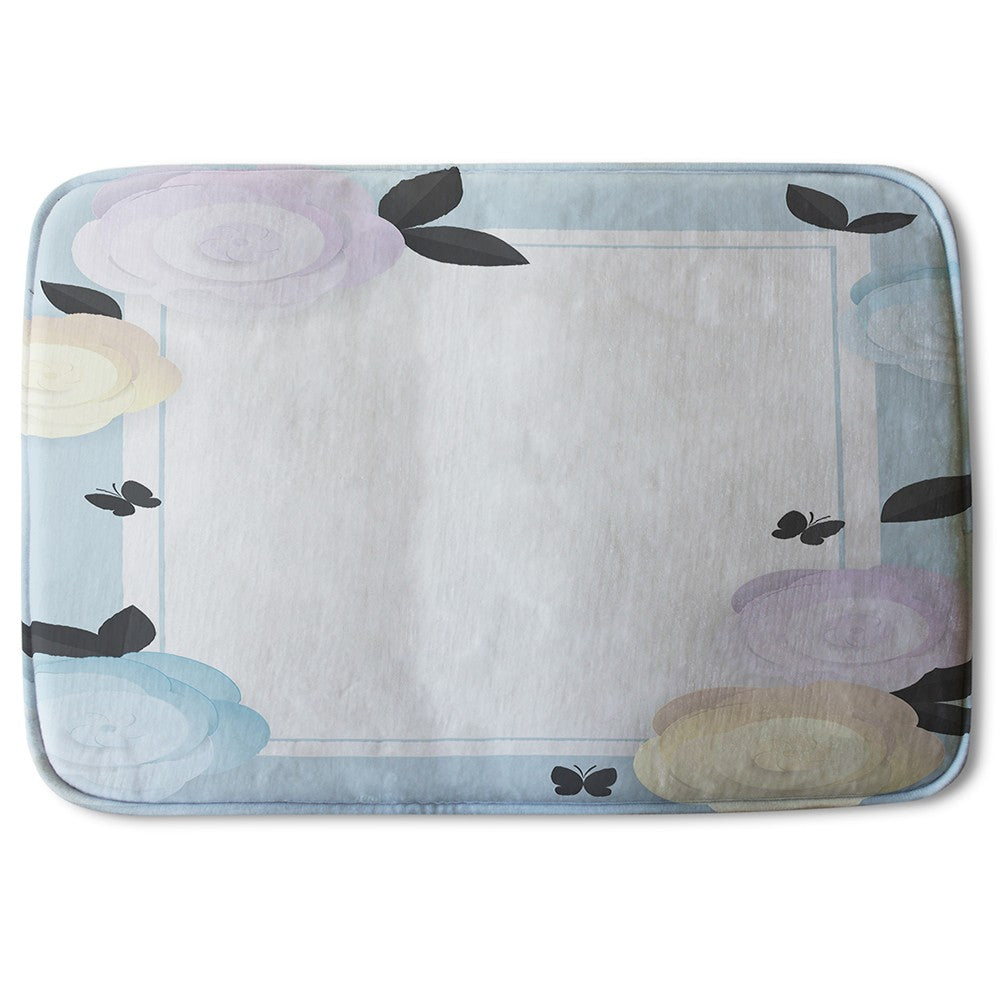 Bathmat - New Product Pastel Colour Flowers (Bath Mats)  - Andrew Lee Home and Living