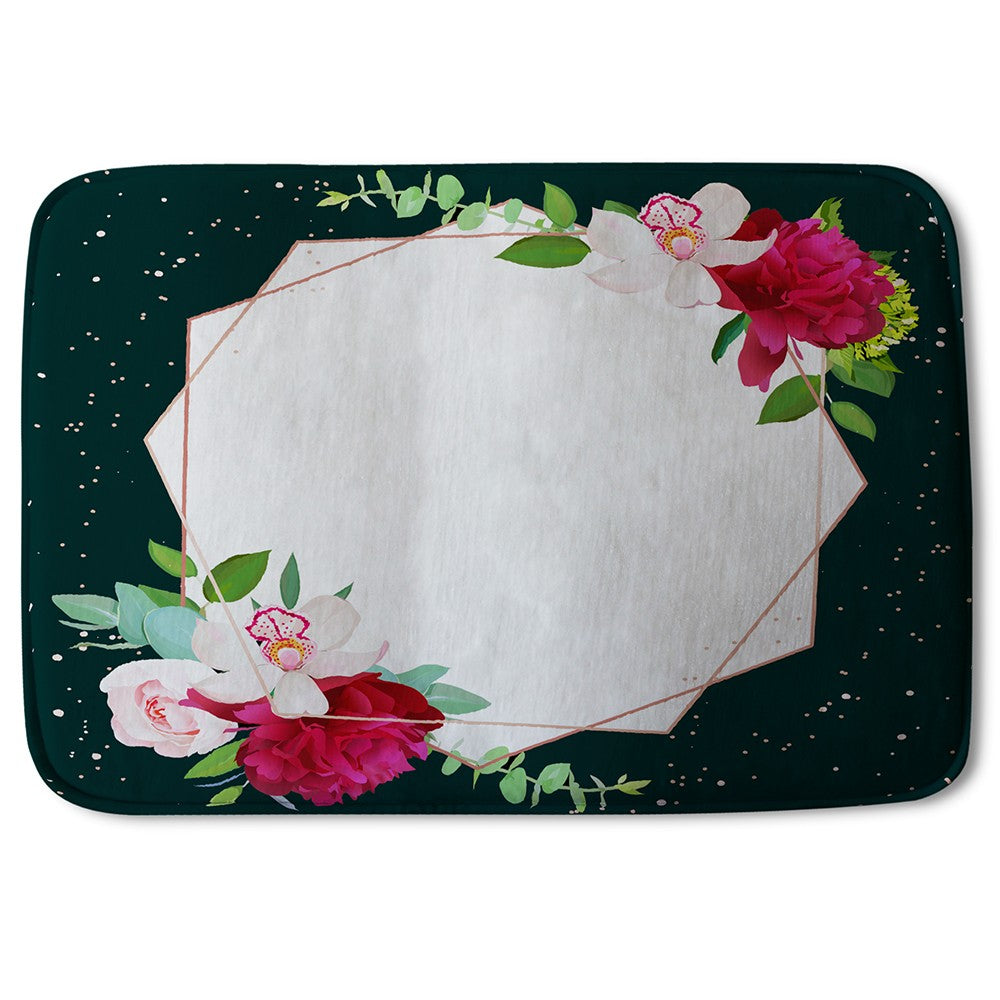 Bathmat - New Product Bright Flowers, Dark Background (Bath Mats)  - Andrew Lee Home and Living