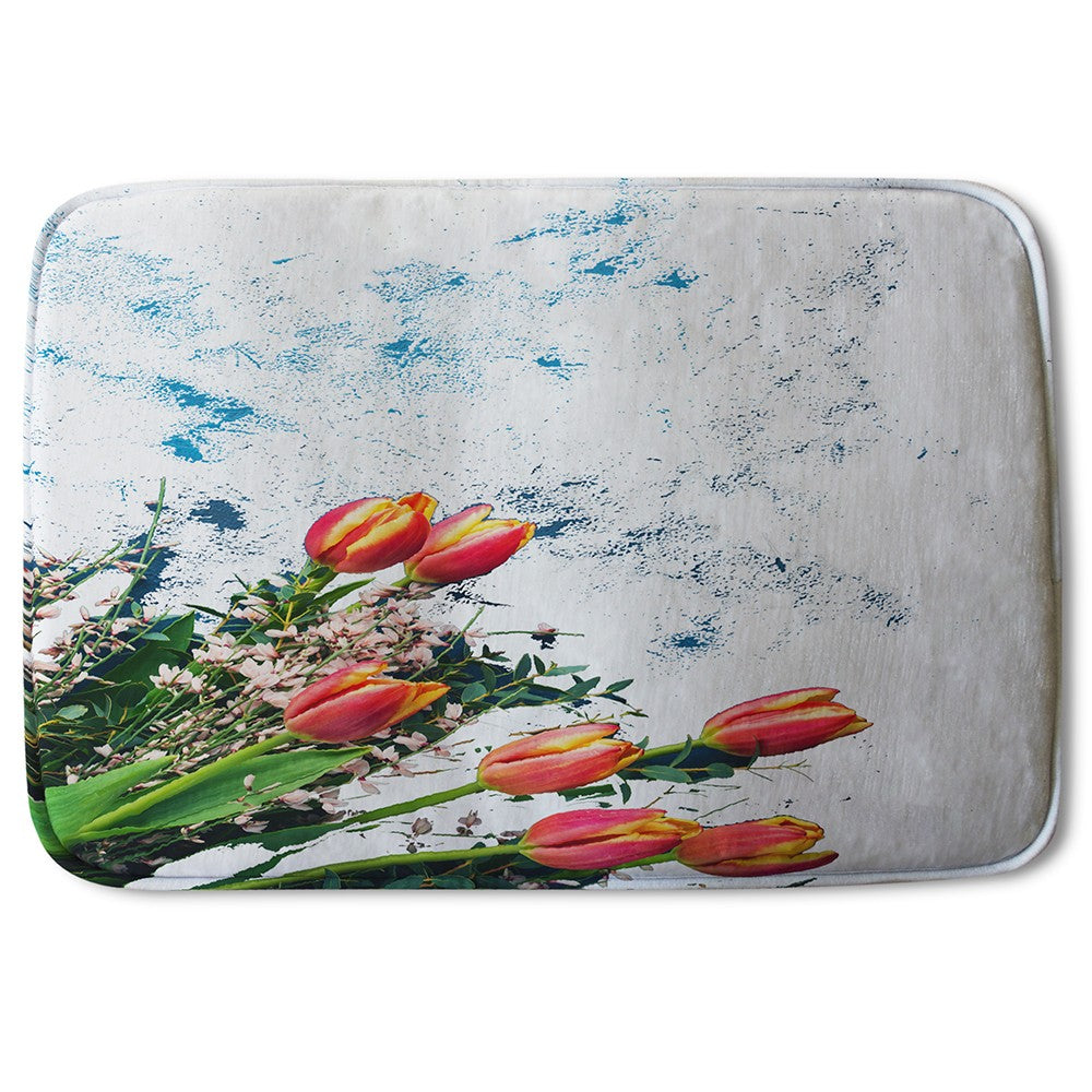Bathmat - New Product Flowers On Marble (Bath Mats)  - Andrew Lee Home and Living