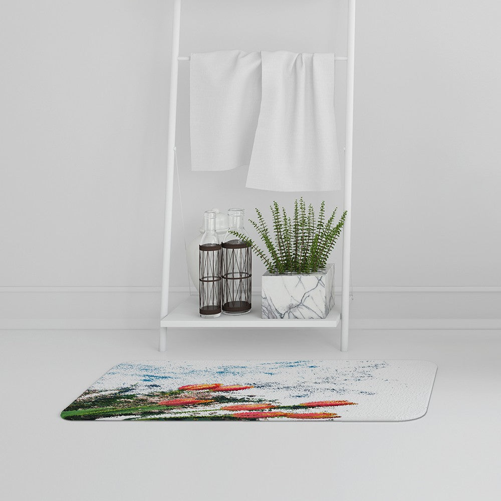 Bathmat - New Product Flowers On Marble (Bath Mats)  - Andrew Lee Home and Living