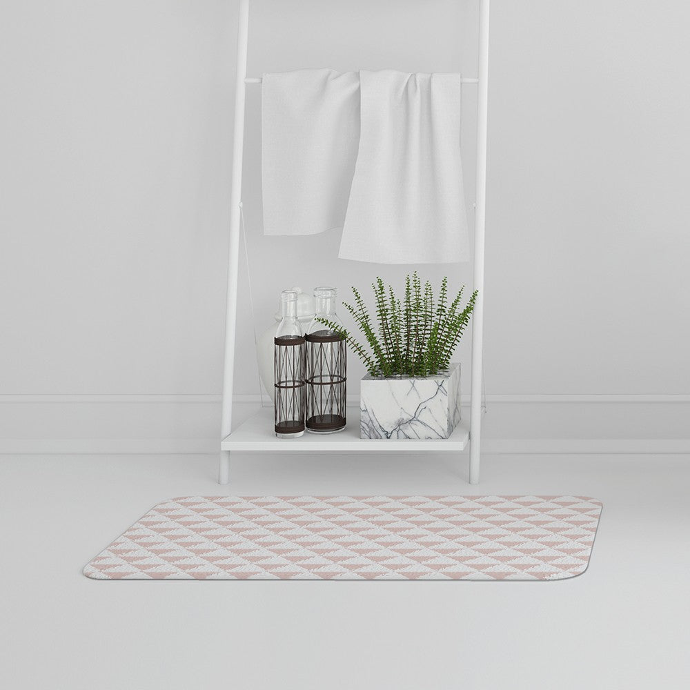 Bathmat - New Product Pink Triangles (Bath Mats)  - Andrew Lee Home and Living