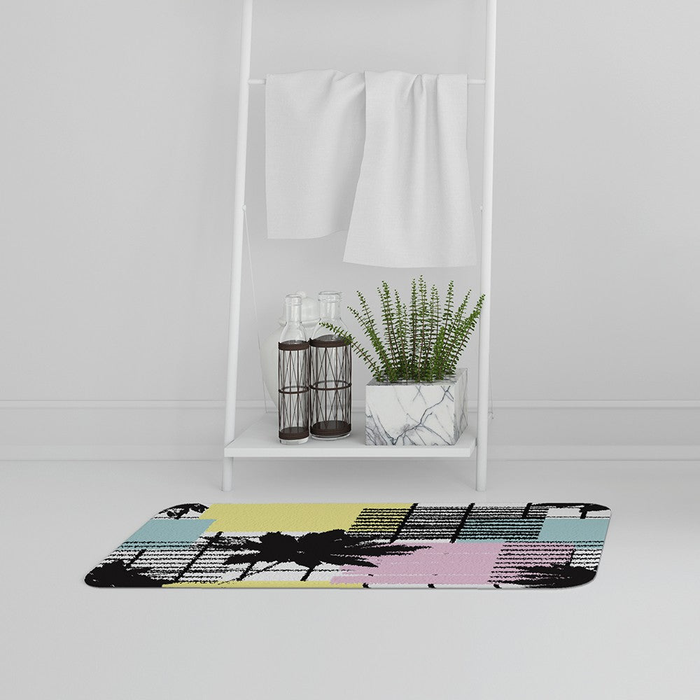 Bathmat - New Product Geometric Shape & Leaf Print (Bath Mats)  - Andrew Lee Home and Living