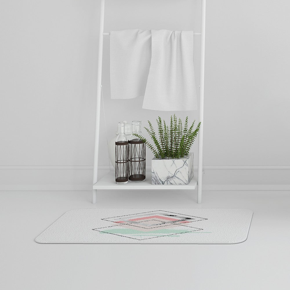 Bathmat - New Product Geometric Overlays (Bath Mats)  - Andrew Lee Home and Living