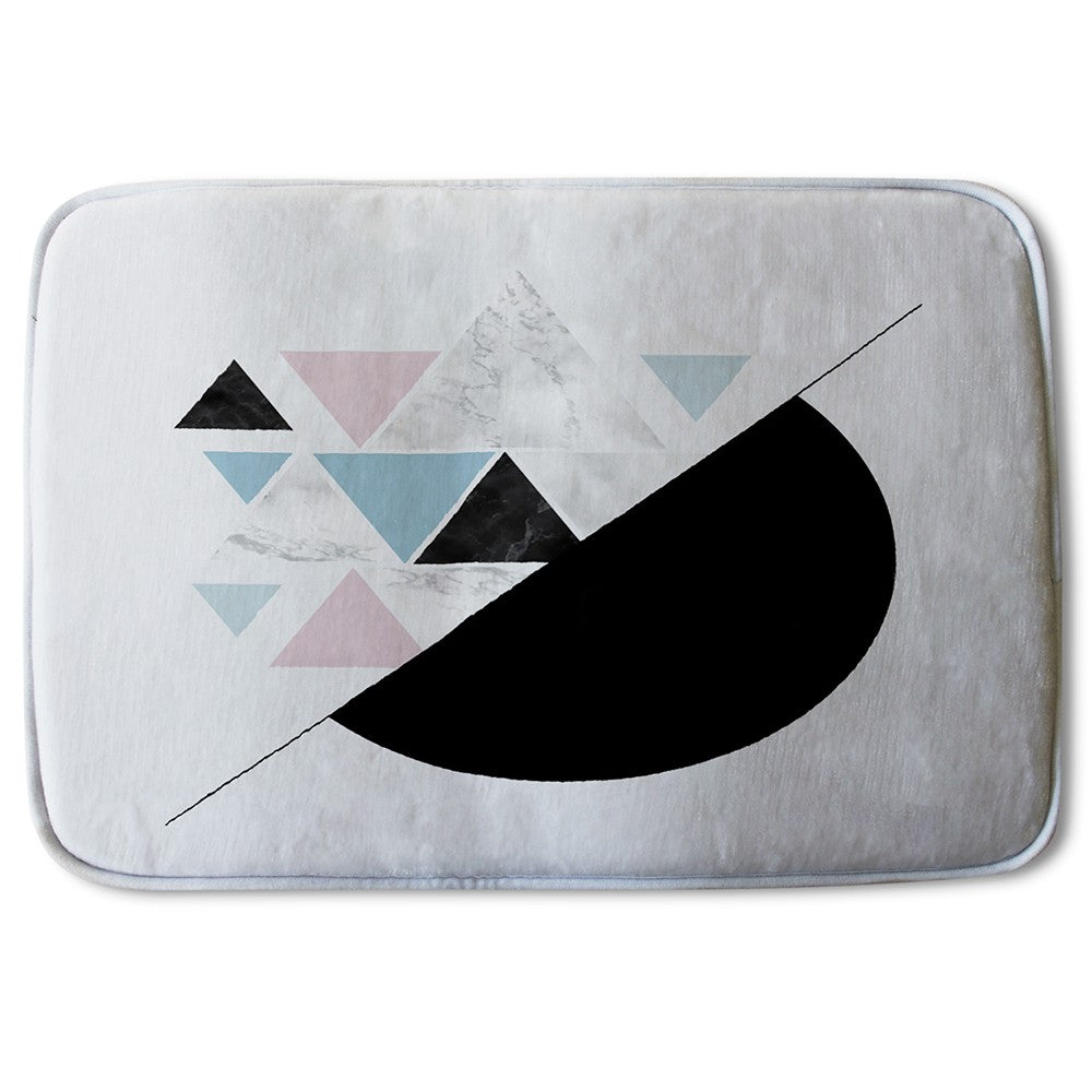 Bathmat - New Product Triangles & Semi Circle Pattern (Bath Mats)  - Andrew Lee Home and Living