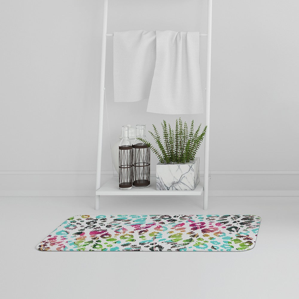 Bathmat - New Product Multi Coloured Leopard Spots (Bath Mats)  - Andrew Lee Home and Living