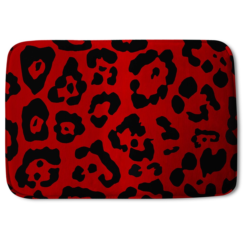 Bathmat - New Product Red Leopard Print (Bath Mats)  - Andrew Lee Home and Living