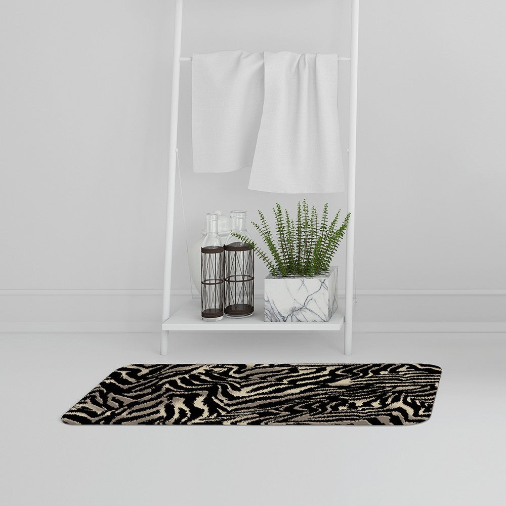 Bathmat - New Product Gold Zebra Print (Bath Mats)  - Andrew Lee Home and Living