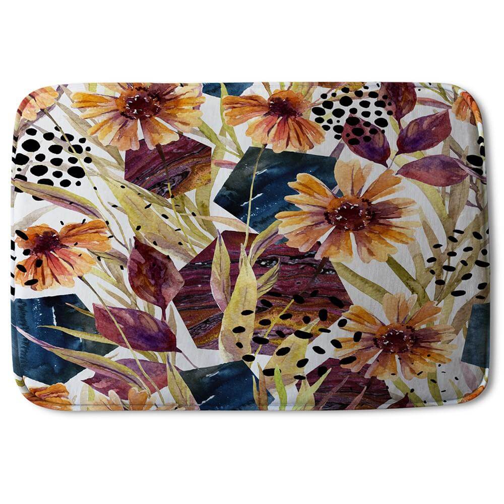 Bathmat - New Product Autumn Geometric Flowers(Bath Mats)  - Andrew Lee Home and Living