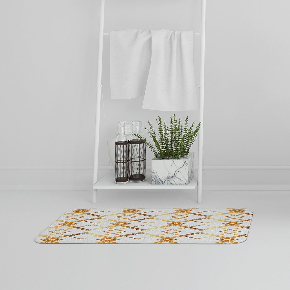 Bathmat - New Product Geometric Golden Pattern (Bath Mats)  - Andrew Lee Home and Living