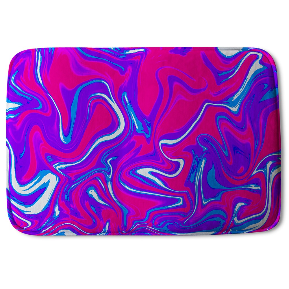 Bathmat - New Product Pink & Blue Marble (Bath Mats)  - Andrew Lee Home and Living