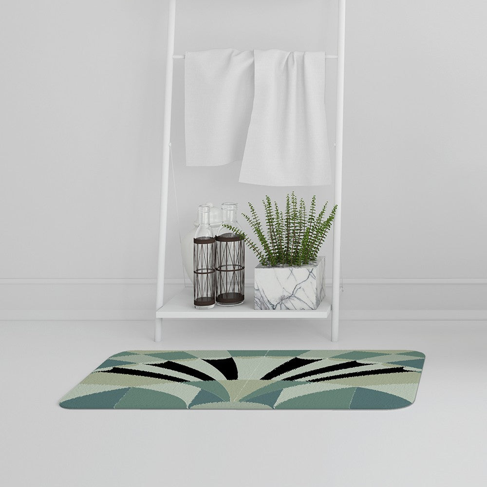 New Product Green Geo Arches (Bath Mat)  - Andrew Lee Home and Living