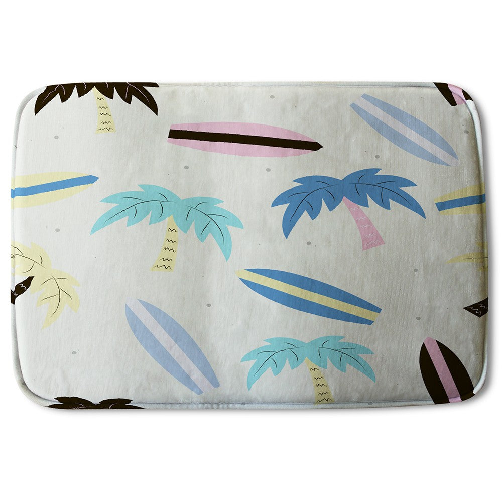 New Product Surf Boards & Palm Trees (Bath Mat)  - Andrew Lee Home and Living