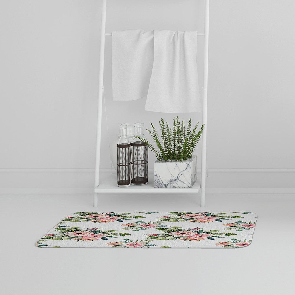 New Product Watercolour Plants (Bath Mat)  - Andrew Lee Home and Living