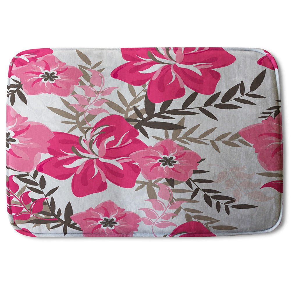 New Product Red & Pink Floral (Bath Mat)  - Andrew Lee Home and Living