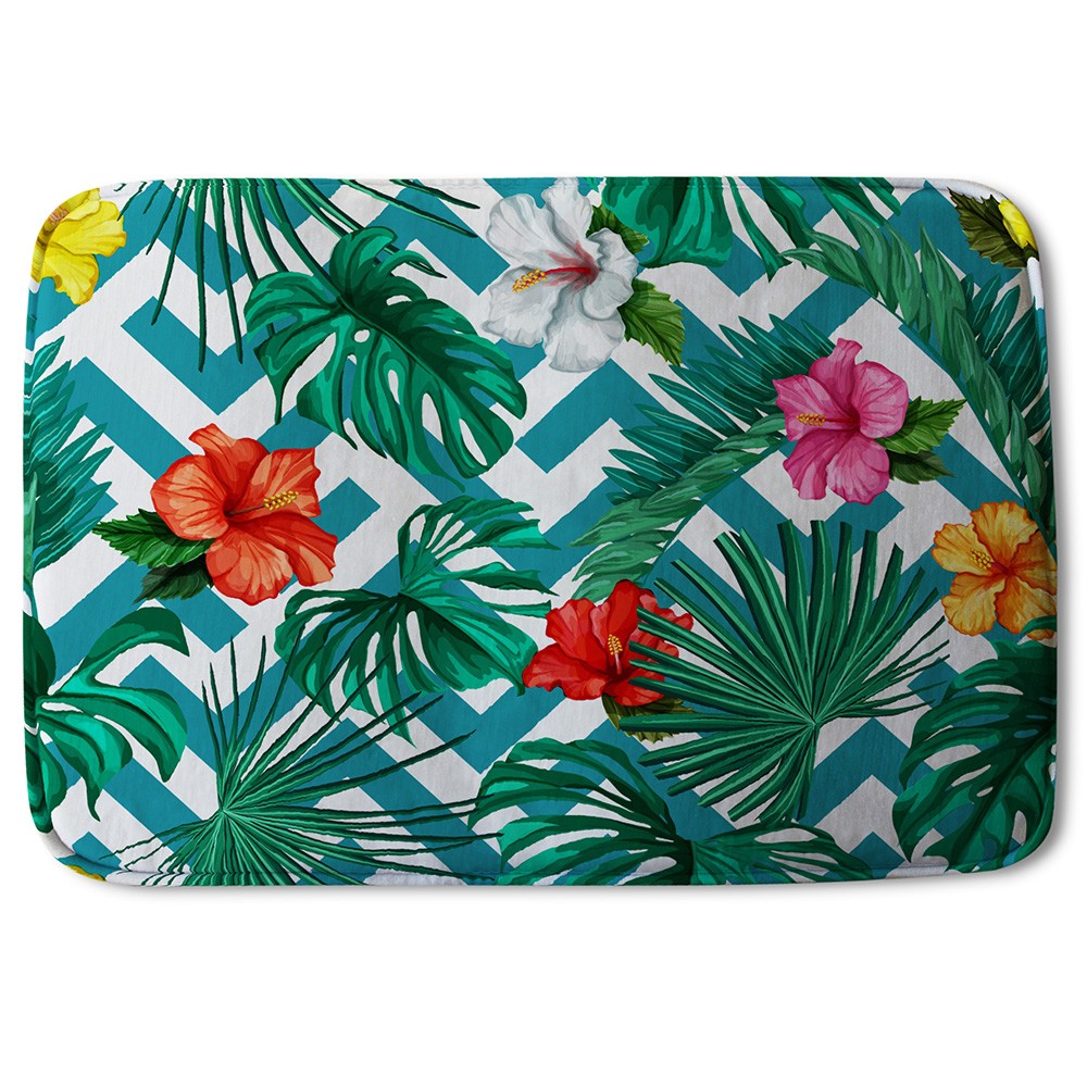 New Product Tropical Leaves & Geometrics (Bath Mat)  - Andrew Lee Home and Living