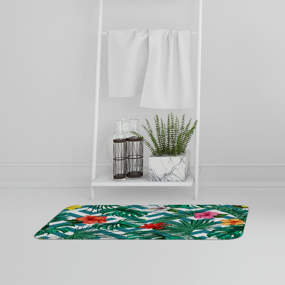 New Product Tropical Leaves & Geometrics (Bath Mat)  - Andrew Lee Home and Living