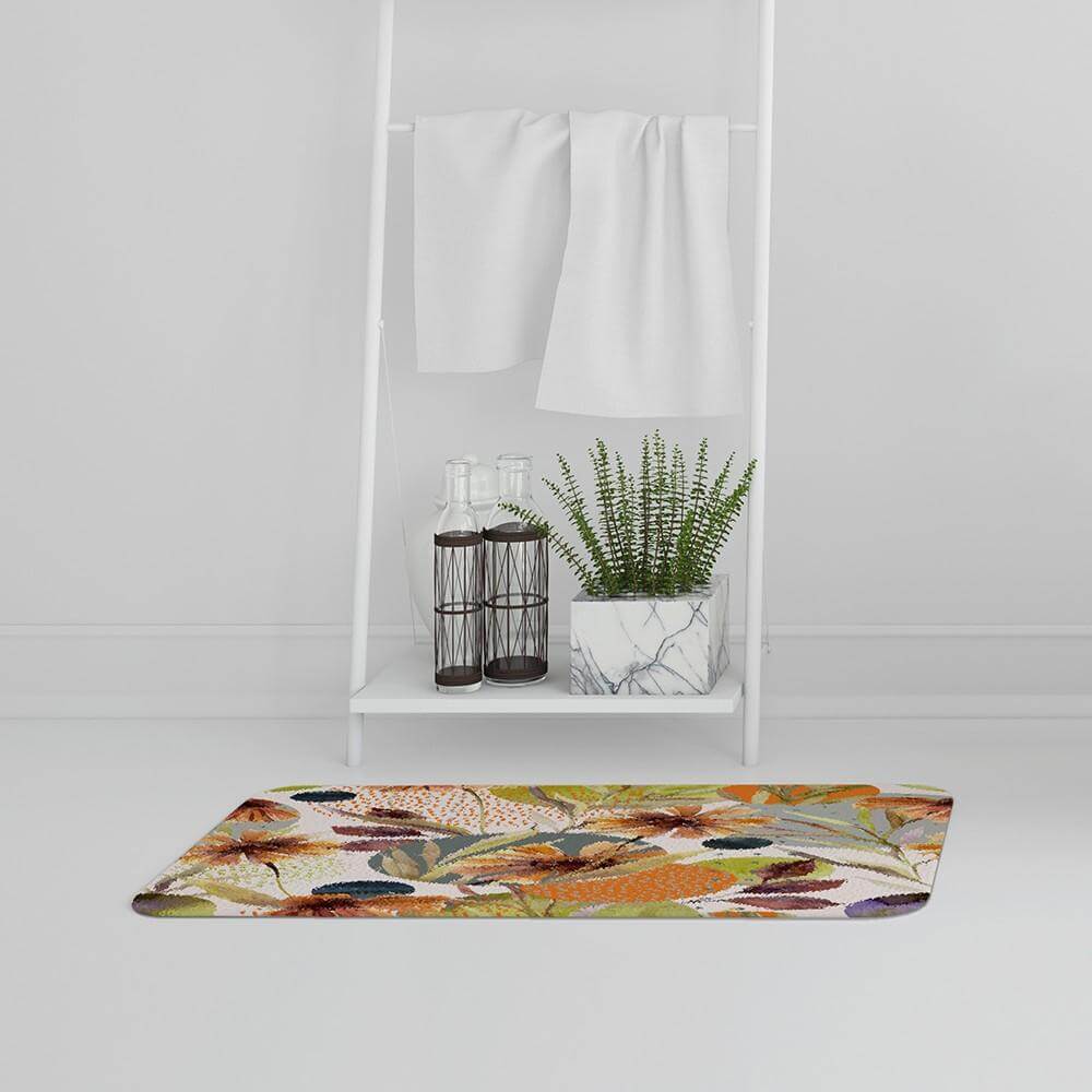 New Product Autumn Flowers (Bath Mat)  - Andrew Lee Home and Living