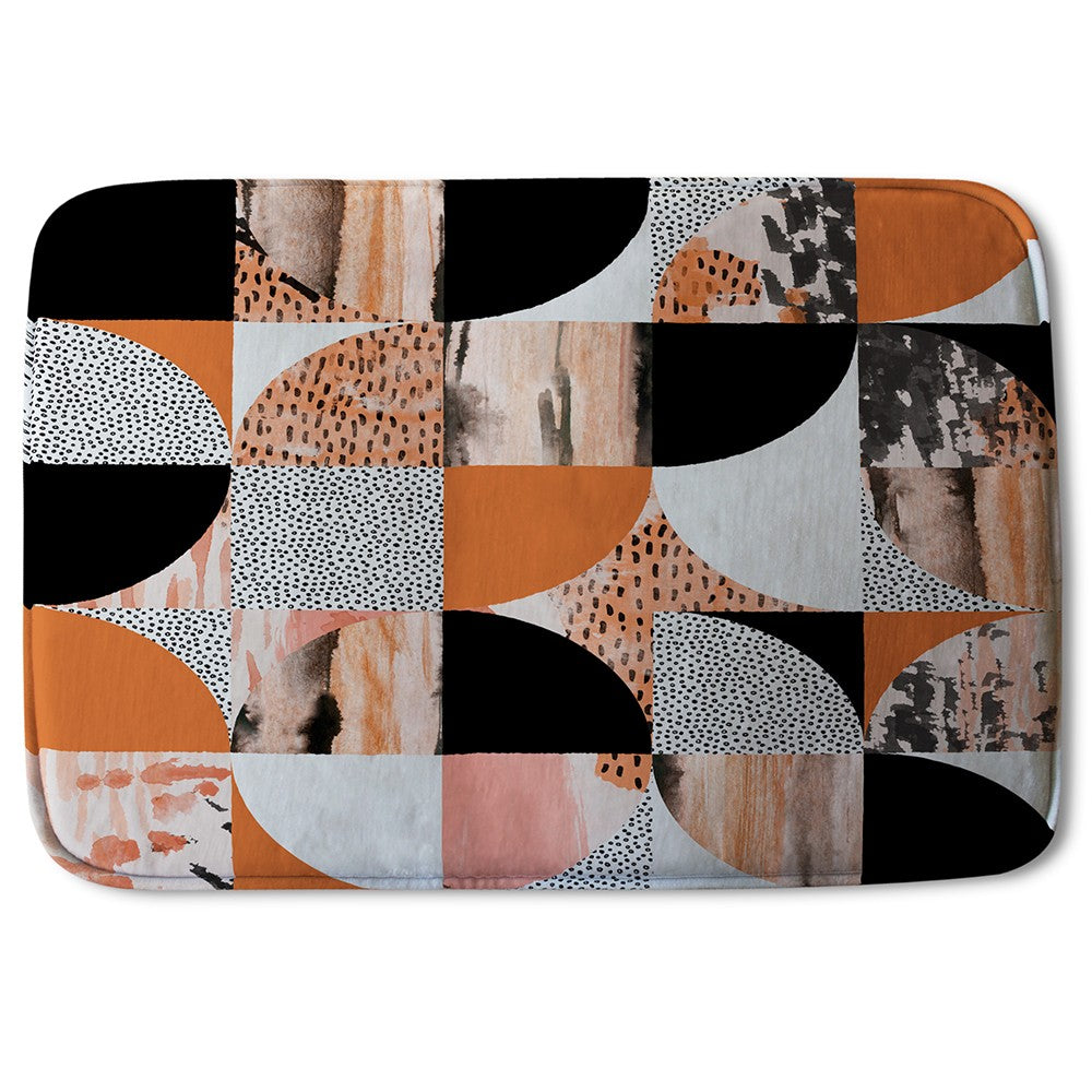 New Product Geometric Circles in Autumn Colours (Bath Mat)  - Andrew Lee Home and Living