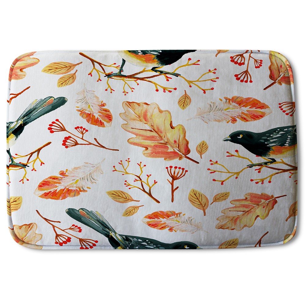 New Product Birds & Leaves in Autumn (Bath Mat)  - Andrew Lee Home and Living
