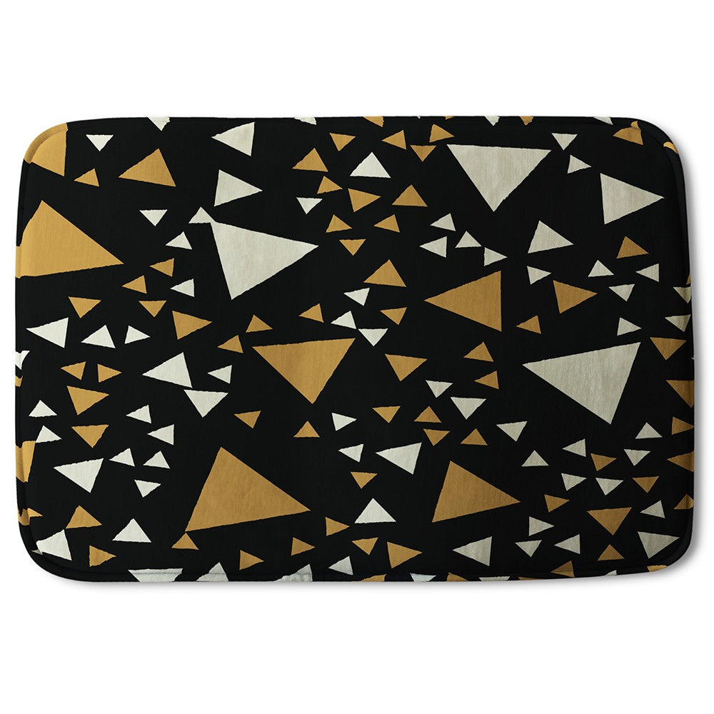 New Product Triangles on Black (Bath Mat)  - Andrew Lee Home and Living