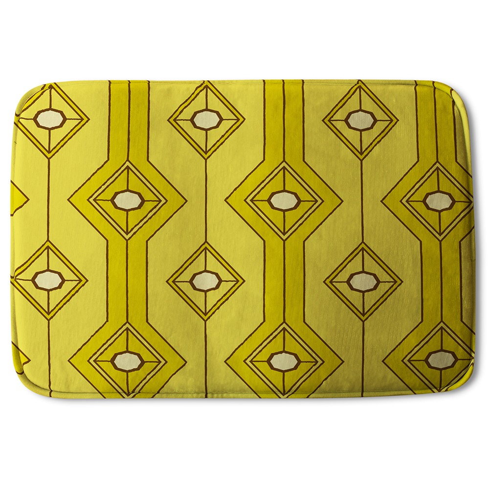 New Product Yellow Geometric (Bath Mat)  - Andrew Lee Home and Living