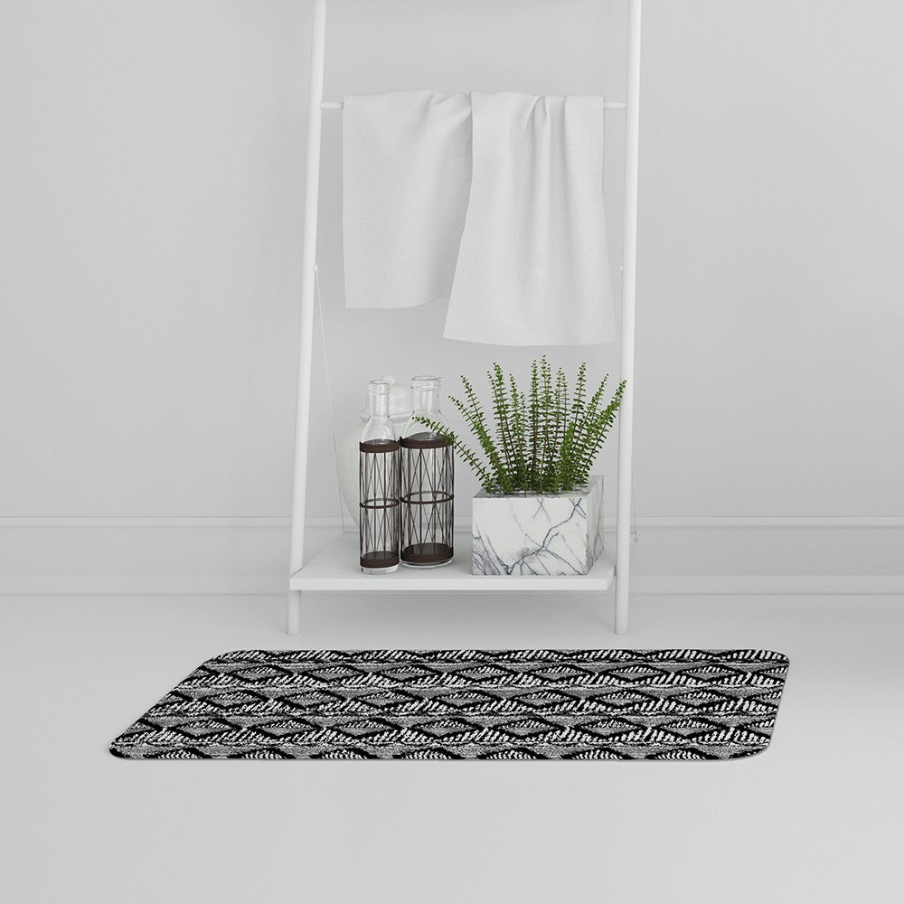 New Product Geometric Line Pattern (Bath Mat)  - Andrew Lee Home and Living